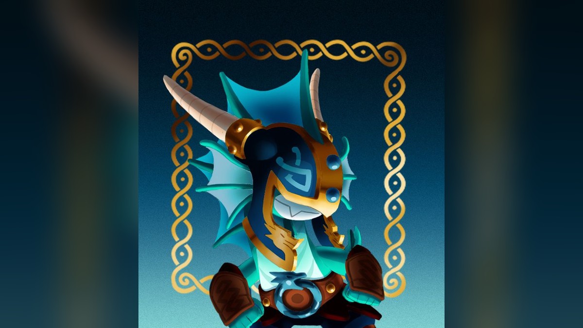 Ilustración oficial de la skin Jormungandr Doug de Supercell Make