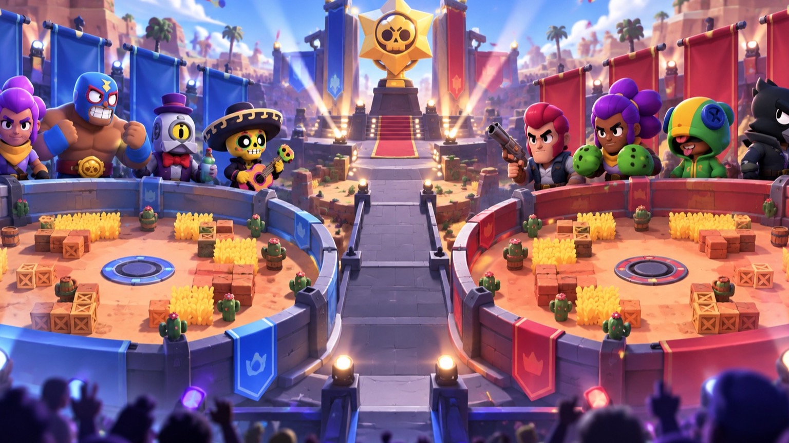 Two groups of Brawl Stars teams moving toward an international finals stage