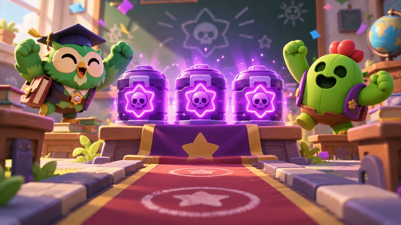 Day 10のファンアート目標の報酬として示された3つのMythic Starr Drop