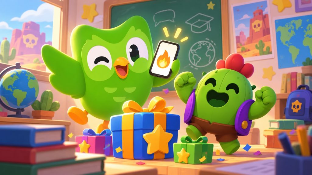 Les joueurs de Duolingo rapportent un pic au septième jour