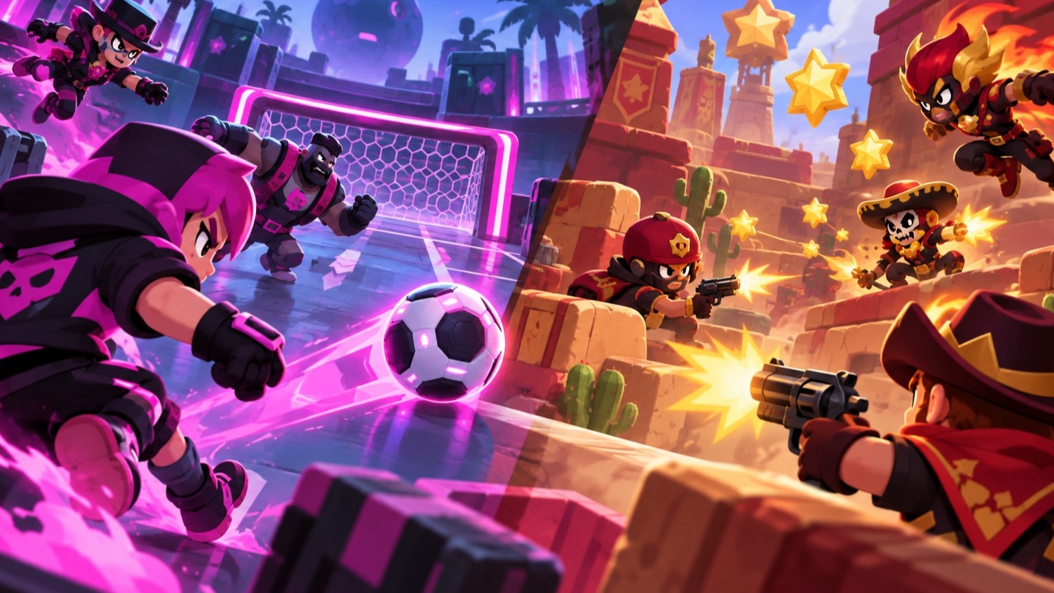 Панели Brawl Ball и Bounty, выделяющие решающие строки в скриме F/A Bobby против TRIBE