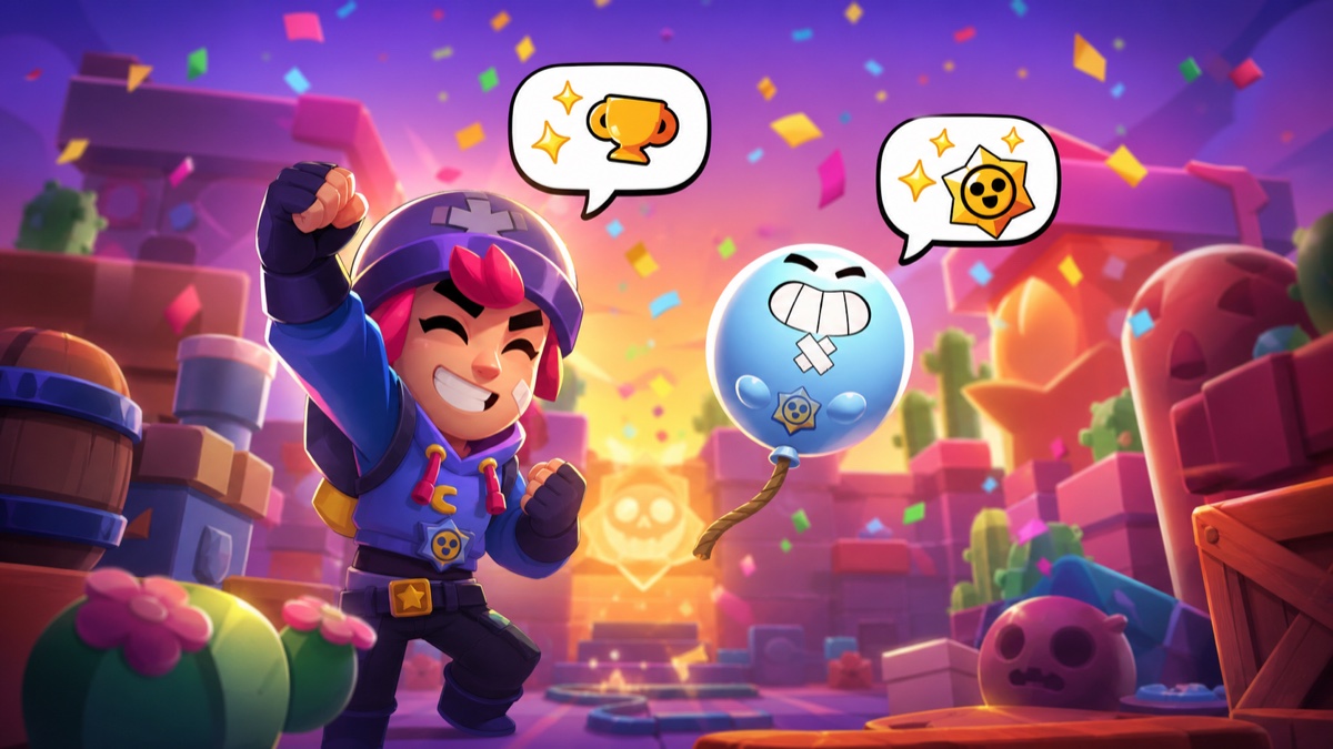 Loony reagerer på en Brawl Stars-seier