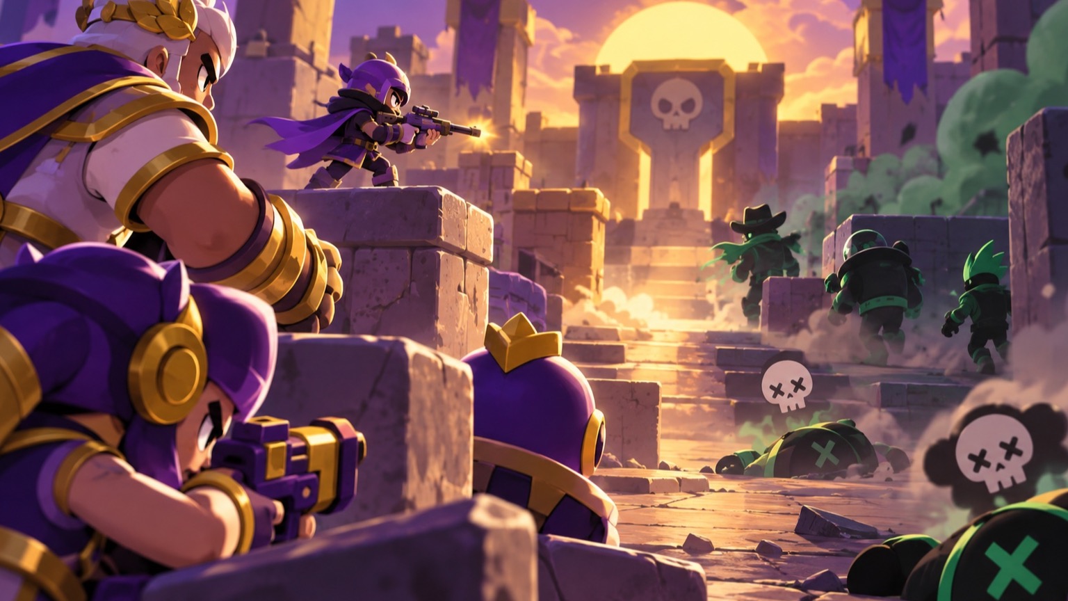 OLIMPO tager Knockout-rækken i en Brawl Stars træningsscoreboard