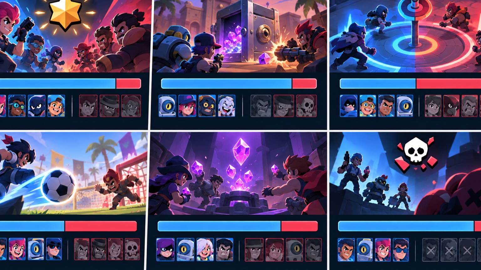 Esportsresultattavla med sex rader som visar SKC EA i ledning i flera lägen