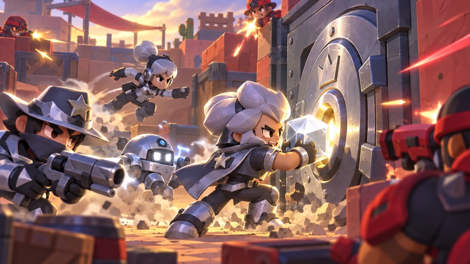 Legacy Esports tävlar om Heist-banan under en Brawl Stars-scrim