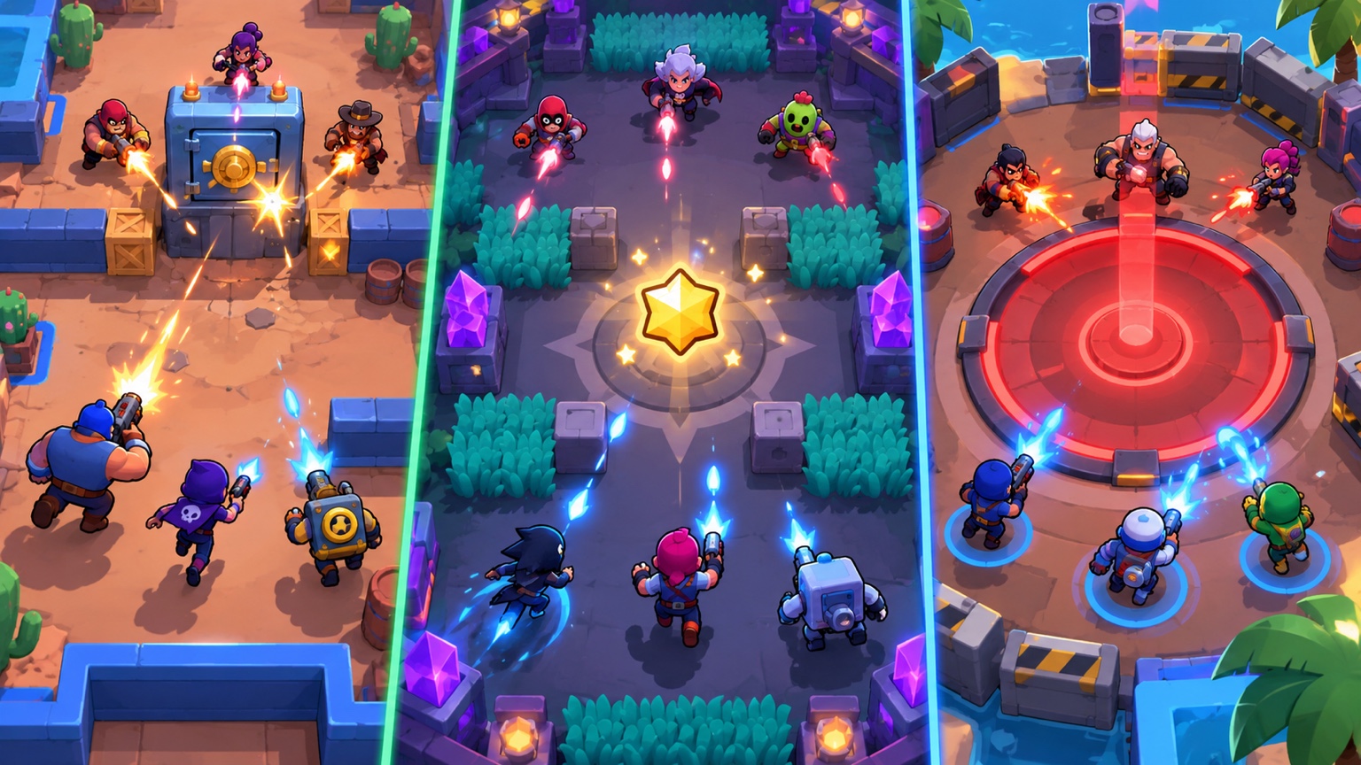 Paneler för Heist, Bounty och Hot Zone som visar RC:s och T5S lägesfördelning