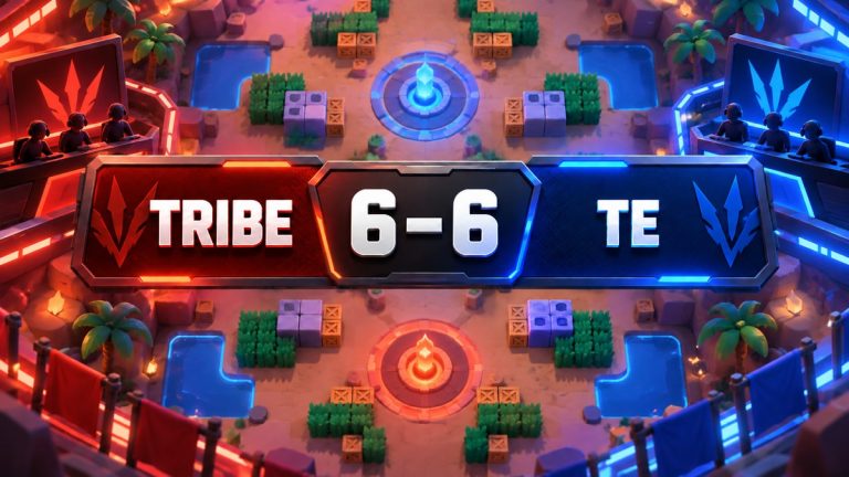 TE and TRIBE Draw 6-6 Scrim