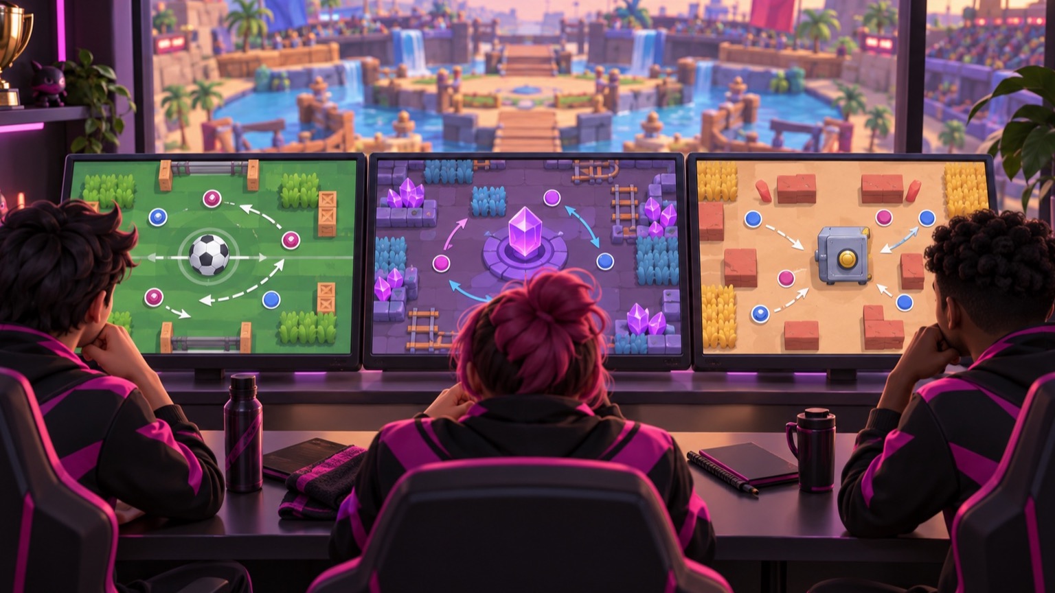 LOUD reviewing the three narrow mode results from its scrim against GLXY Gaming