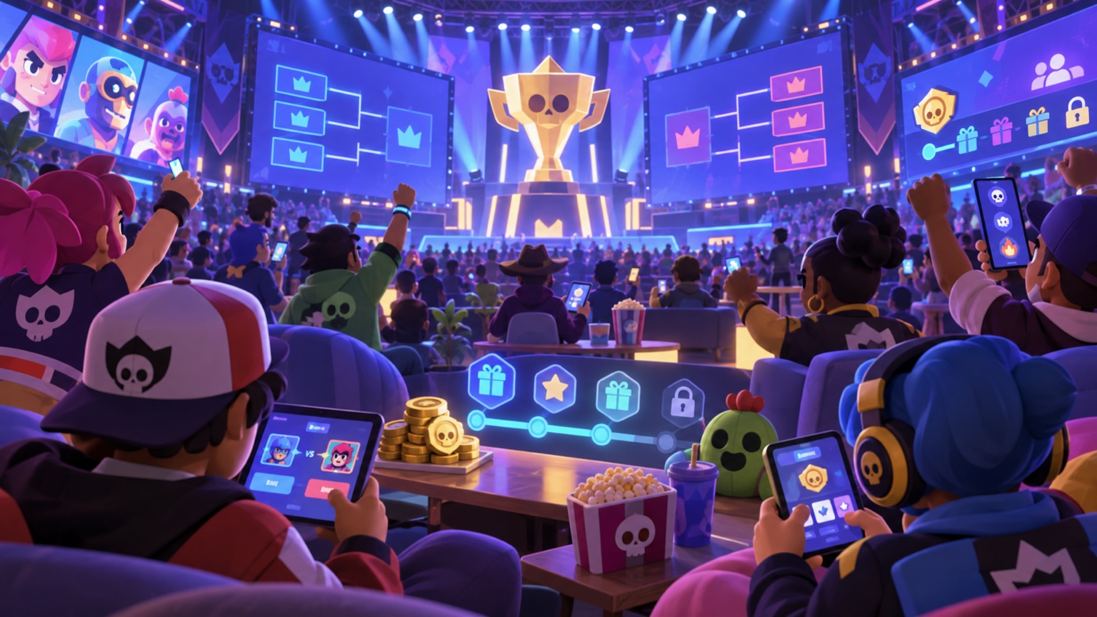 Fans preparing to watch and interact through the official Brawl Stars event hub